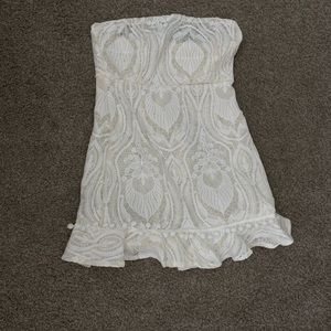 White gorgeous lace dress